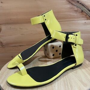 3.1 Phillip Lim Isabela Yellow Ankle Strap Sandals Size 39